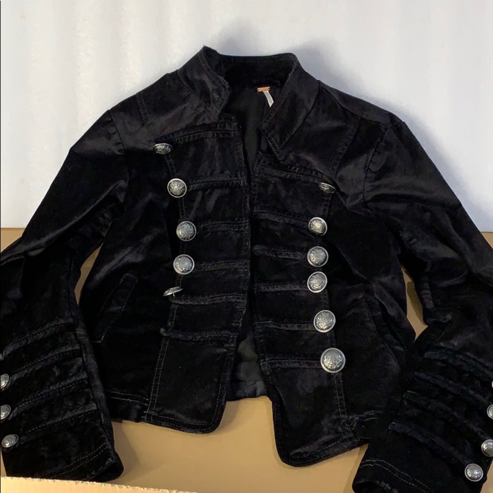 Free People Military Sueded Jacket